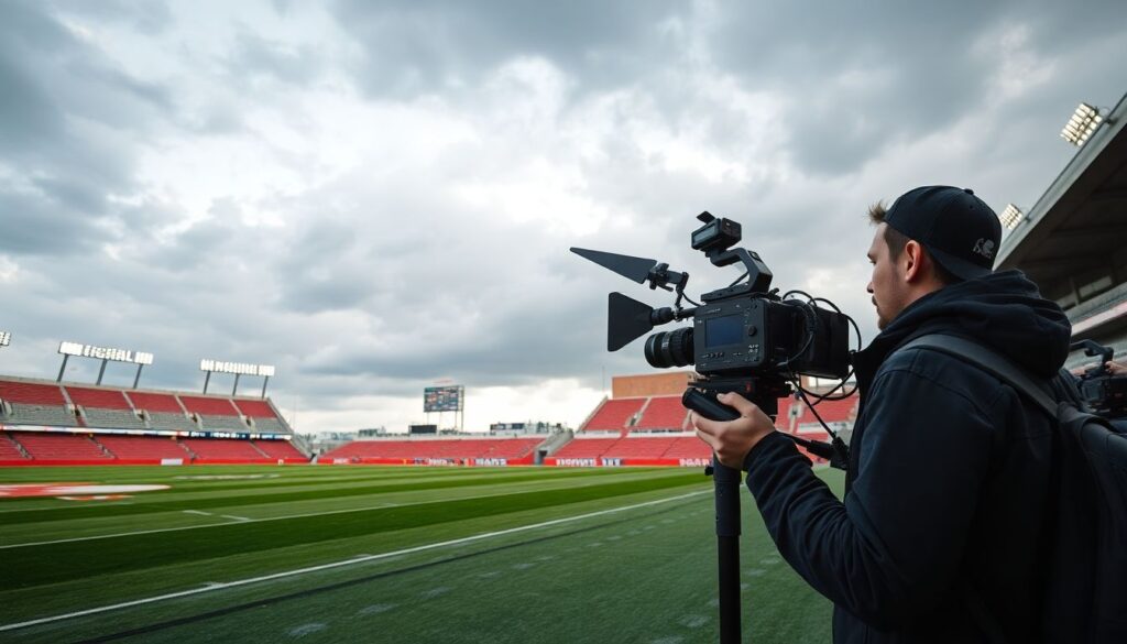 Советы по съемке матча и созданию контента о футболе - иллюстрация